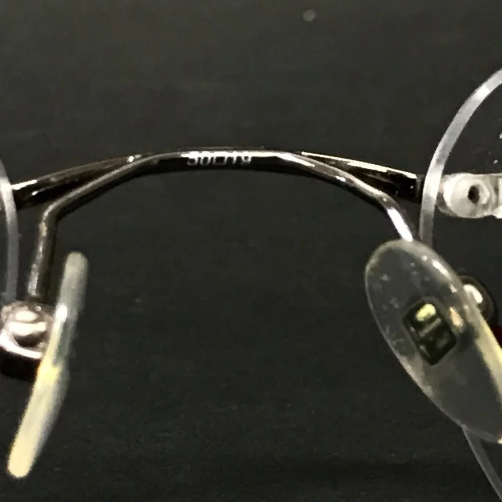 Technolite Eyeglasses Frames TLD 701 GM Gray Rectangular Rimless 50-19-140